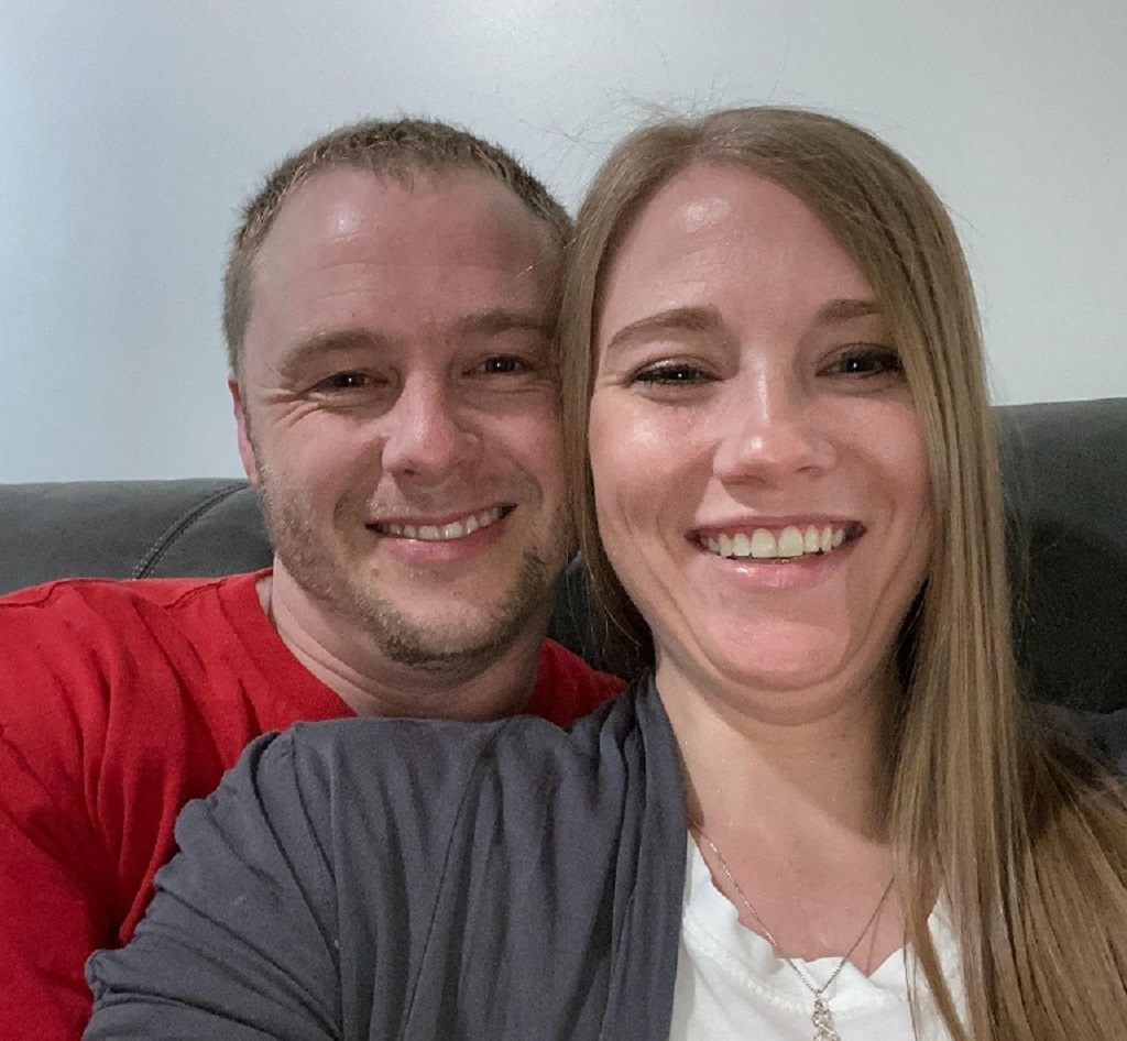 Brad and Sarah selfie